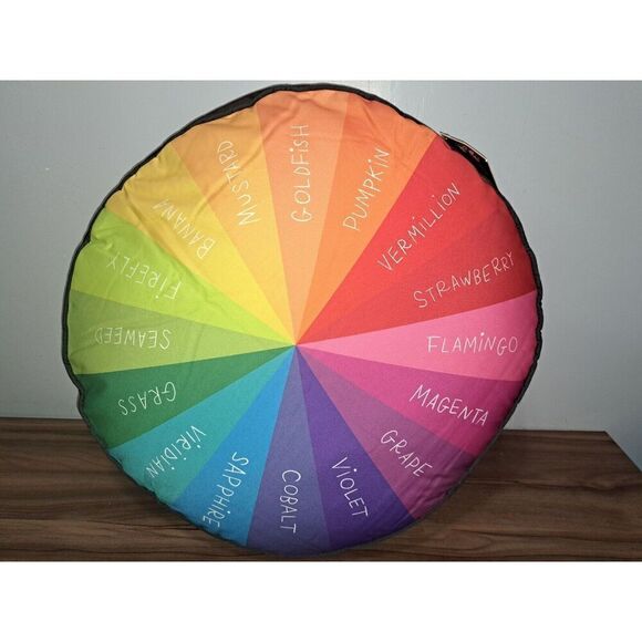 Todd Oldham Pillow Color Wheel Floor Pillow 25" Reversible‎ Smarts Crafts - Picture 3 of 8